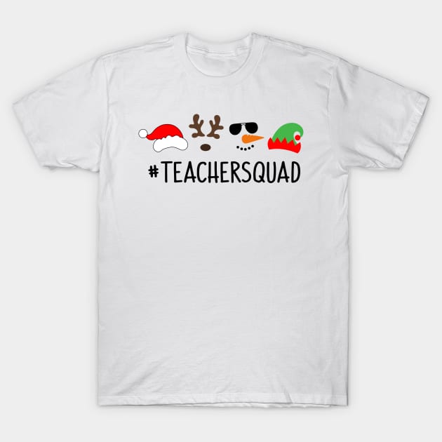 Teacher Squad Christmas Santa's Favorite Teacher Gifts Women T-Shirt by William